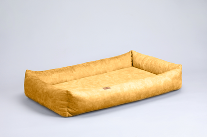 Dog bed with sides | 2-sided | AMBER YELLOW