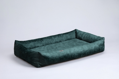 Dog bed with sides | 2-sided | EMERALD GREEN