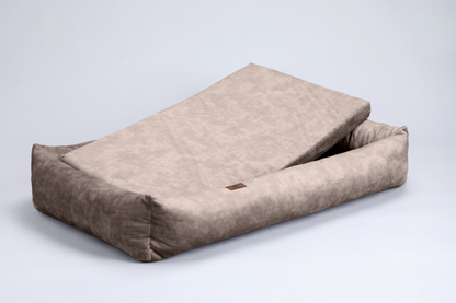 Dog bed with sides | 2-sided | TAUPE