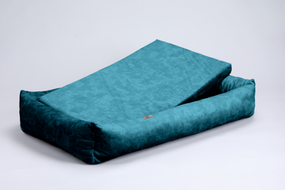 Dog bed with sides | 2-sided | OCEAN BLUE