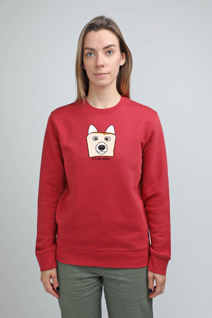 Pure-bred dog | Crew neck sweatshirt with dog. Regular fit | Unisex - premium dog goods handmade in Europe by animalistus